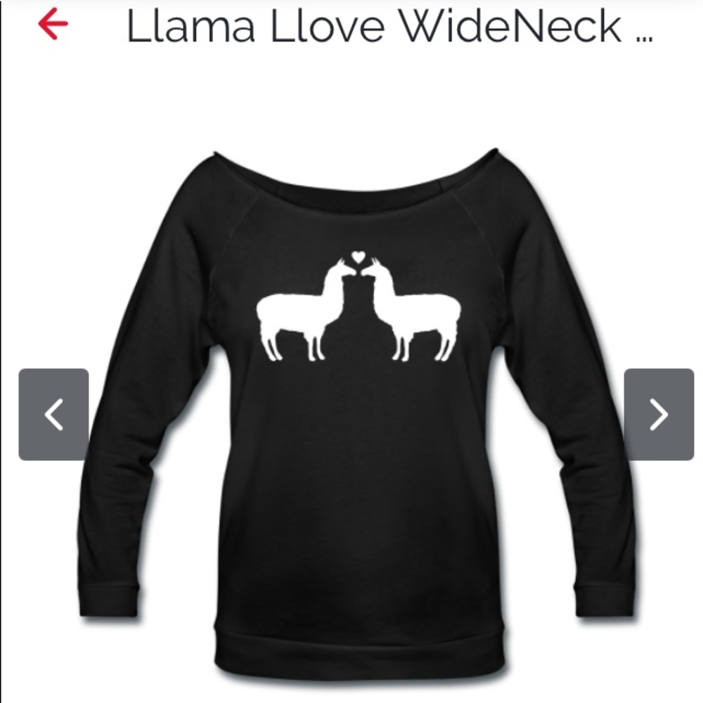 🌈Twaimz Merch- Llama Llove Wideneck Longsleeve🌈